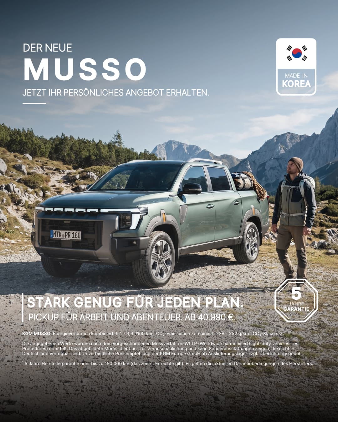 KGM, KGM drückt auf Neustart. Wir aufs Gaspedal.