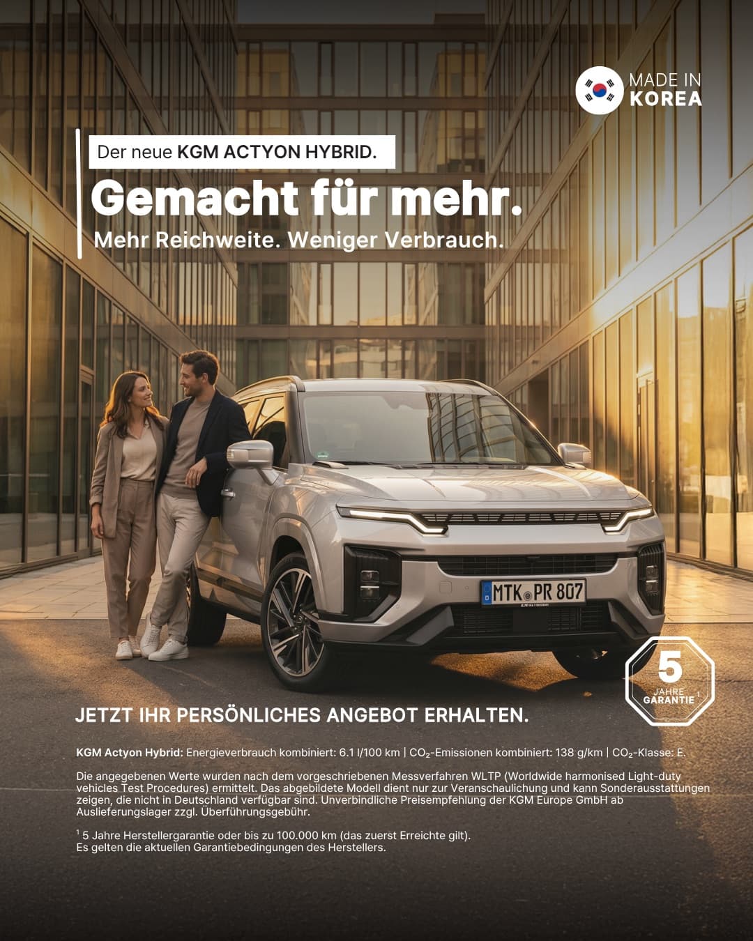 KGM Actyon Hybrid, Kampagnenmotiv „Gemacht für mehr“